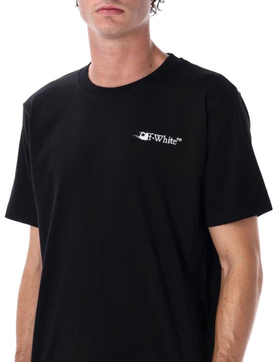 25FW 오프화이트 반팔 티셔츠 OMAA027F25JER007 Black - OFF WHITE