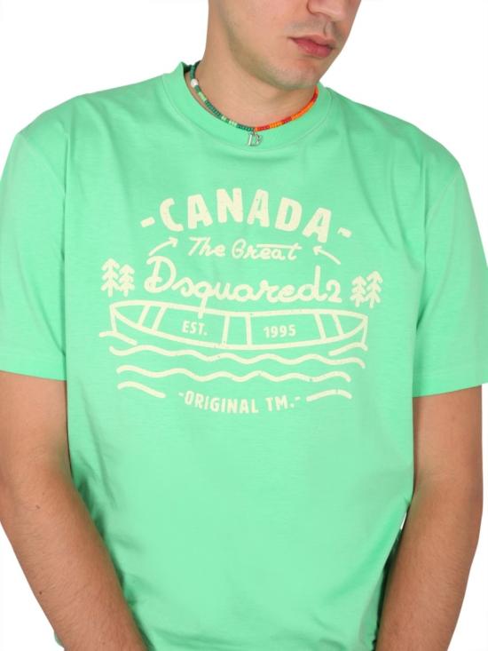  디스퀘어드2 반팔 티셔츠 S74GD1185 S22427603 Green - DSQUARED2
