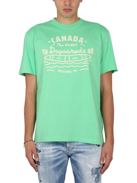  디스퀘어드2 반팔 티셔츠 S74GD1185 S22427603 Green