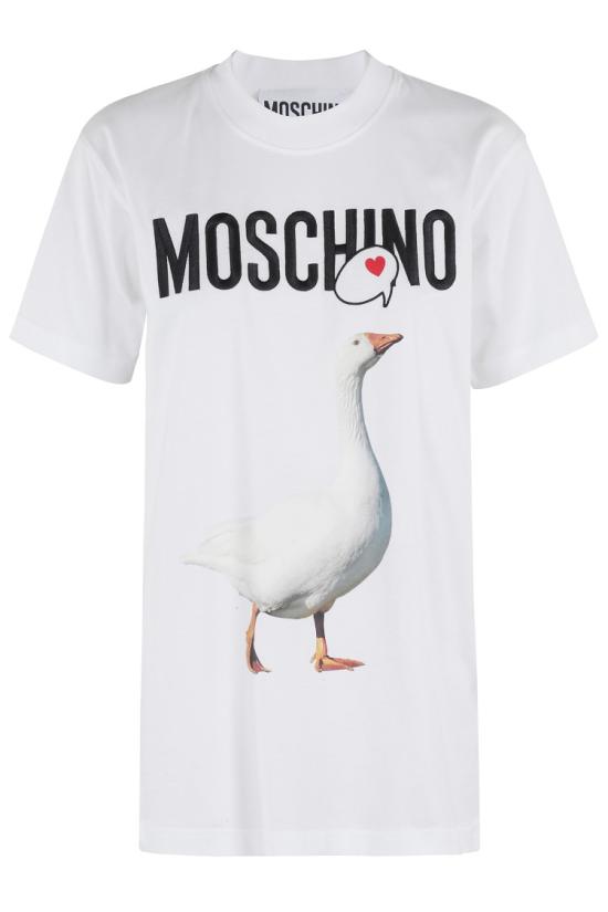  모스키노 반팔 티셔츠 A0715 0541 096 White
