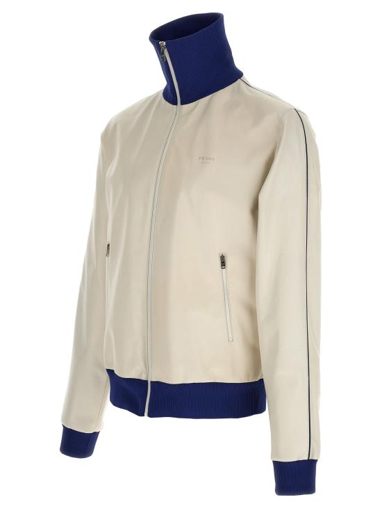 25FW 프라다 가죽 자켓 UPW563SOOO17FHF0009 White - PRADA