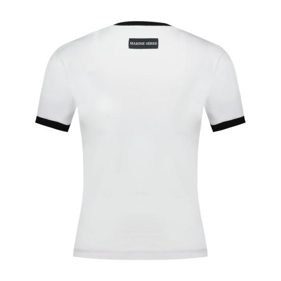 25FW 마린세르 반팔 티셔츠 UTT010ACJER0008 WH11 white - MARINE SERRE