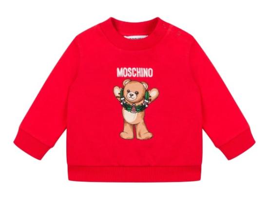 25FW [키즈] 모스키노 니트/스웻셔츠 MPF060LCA14 50109 Poppy red