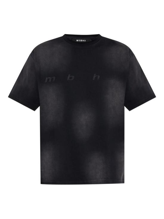 25FW 미스비헤이브 반팔 티셔츠 251M131 WASHED BLACK Washed black