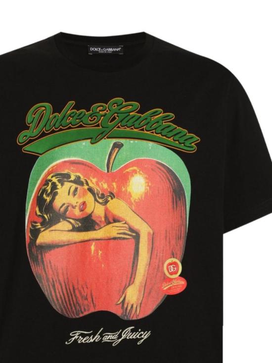 25FW 돌체앤가바나 반팔 티셔츠 G8PN9Z G7PKJN0000 Black - DOLCE & GABBANA