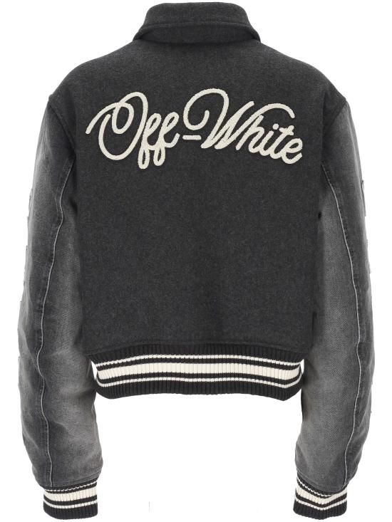 25FW 오프화이트 수트 자켓 OWEK00MF25DEN001 0801 BLACKENED - OFF WHITE