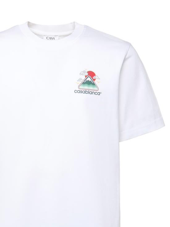 25FW 카사블랑카 반팔 티셔츠 MPF25JTS001 04 White - CASABLANCA