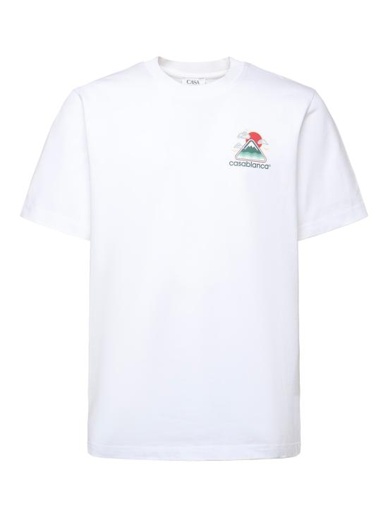 25FW 카사블랑카 반팔 티셔츠 MPF25JTS001 04 White