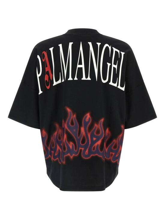 25FW 팜앤젤스 반팔 티셔츠 PMAA10BF25JER003 1084 BLACK MU - PALM ANGELS