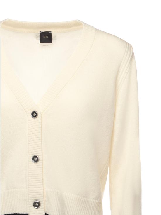 25FW 핑코 가디건 105447 A2Q9Z13 Meringue White - PINKO