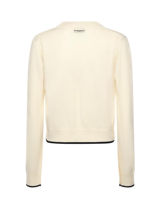 25FW 핑코 가디건 105447 A2Q9Z13 Meringue White - PINKO