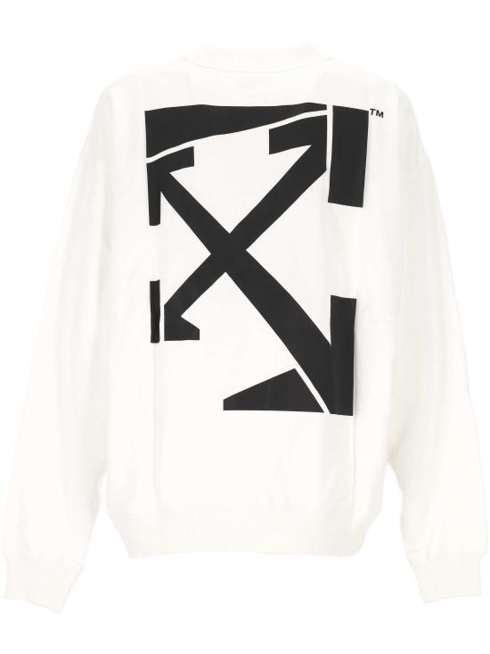 25FW 오프화이트 긴팔 티셔츠 OMBA054F25FLE005 0110 WHITE BL - OFF WHITE