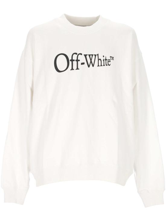 25FW 오프화이트 긴팔 티셔츠 OMBA054F25FLE005 0110 WHITE BL