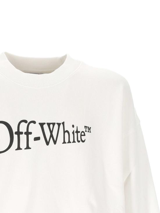 25FW 오프화이트 긴팔 티셔츠 OMBA054F25FLE005 0110 WHITE BL - OFF WHITE