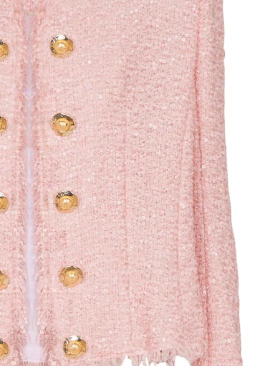 25FW 발망 수트 자켓 FF1SM508XL01 4CU Pink - BALMAIN