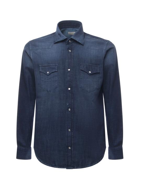 25FW 사르토리오 데님 셔츠 SCC0001SH45350300D Blue