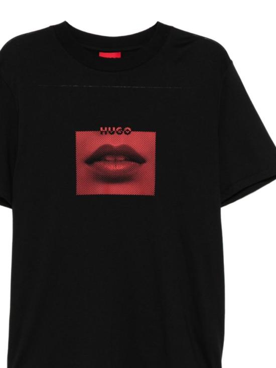 25FW 휴고보스 반팔 티셔츠 50544496 001 Black - HUGO BOSS