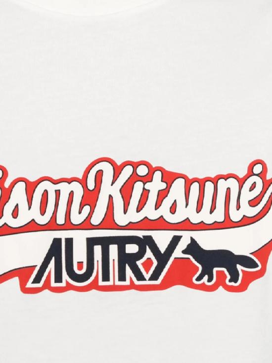 25FW 오트리 X 메종키츠네 반팔 티셔츠 TSPX MK2WWHITE - AUTRY X MAISON KITSUNE
