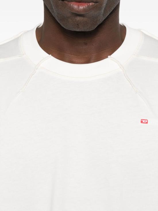 25FW 디젤 반팔 티셔츠 A194640NIAX 141 White - DIESEL