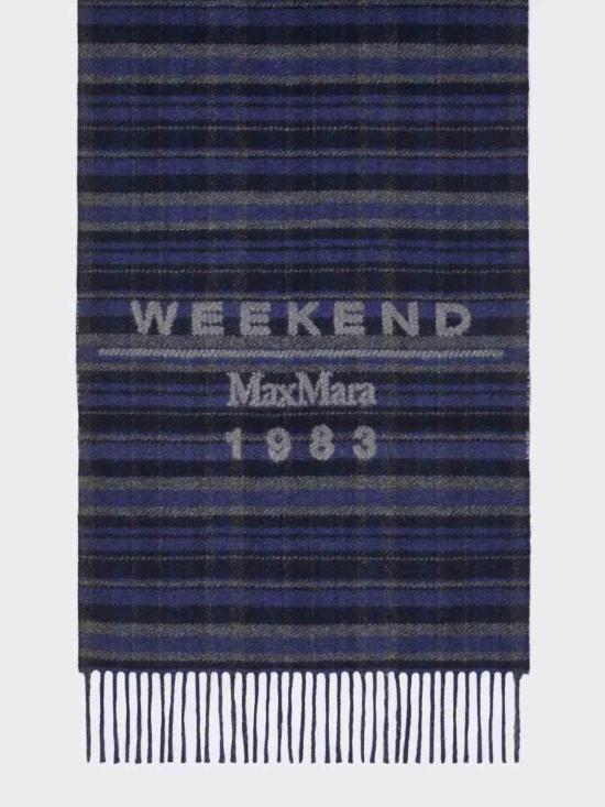 25FW 위켄드막스마라 머플러/스카프 2525546085600004 Dark Blue - WEEKEND MAX MARA