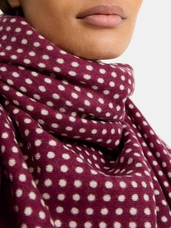 25FW 로렌스 브라스 머플러/스카프 SC071ILOUISEBURGUNDY Burgundy - LAURENCE BRAS