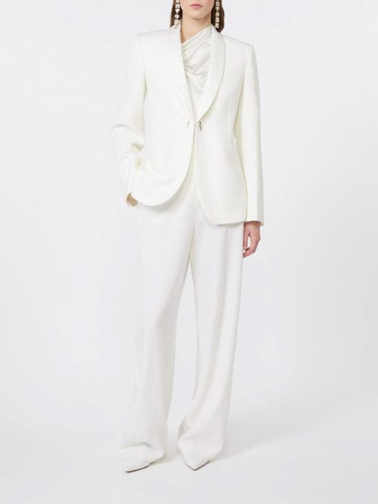  막스마라 스트레이트 팬츠 2521136034600001 White - MAX MARA