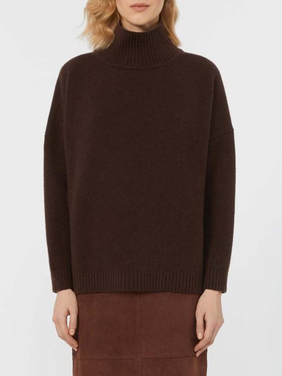  위켄드막스마라 탑 2525366112600007 Dark Brown - WEEKEND MAX MARA