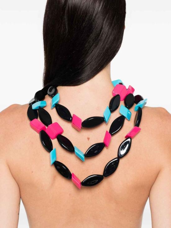 25FW 엠포리오 아르마니 목걸이/팬던트 EW002859AF19370MC330 Black - EMPORIO ARMANI