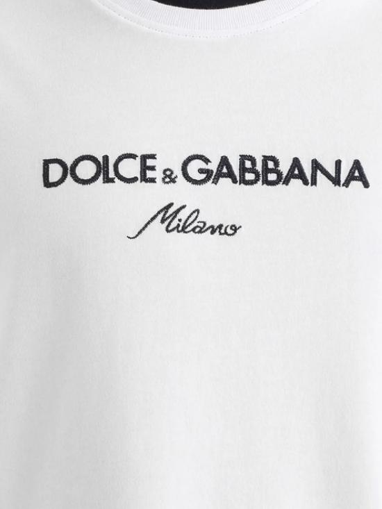 25FW 돌체앤가바나 반팔 티셔츠 G8ST6Z G7PCGW0800 White - DOLCE & GABBANA