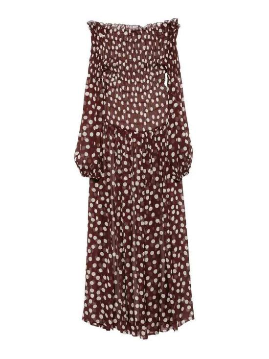 25FW 라쿠엘 디니즈 롱 원피스 5L03127NSS001900332006 Brown