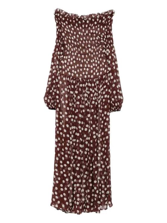 25FW 라쿠엘 디니즈 롱 원피스 5L03127NSS001900332006 Brown - RAQUEL DINIZ