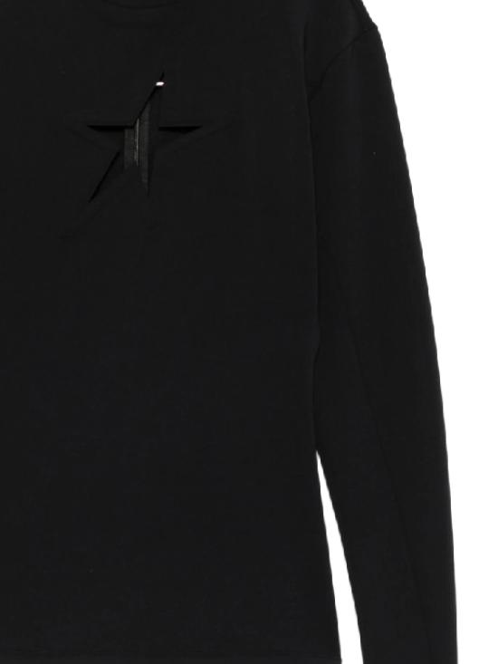 25FW 뮈글러 반팔 티셔츠 25F3TO0725859 1999 Black - MUGLER