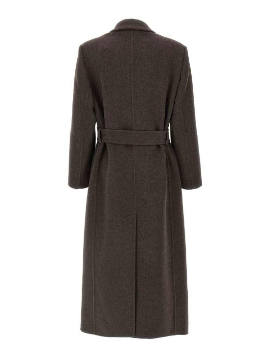 25FW 브루넬로 쿠치넬리 브루넬로 쿠치넬리 더블 브레스티드 피 코트 MD5329893C017 - BRUNELLO CUCINELLI