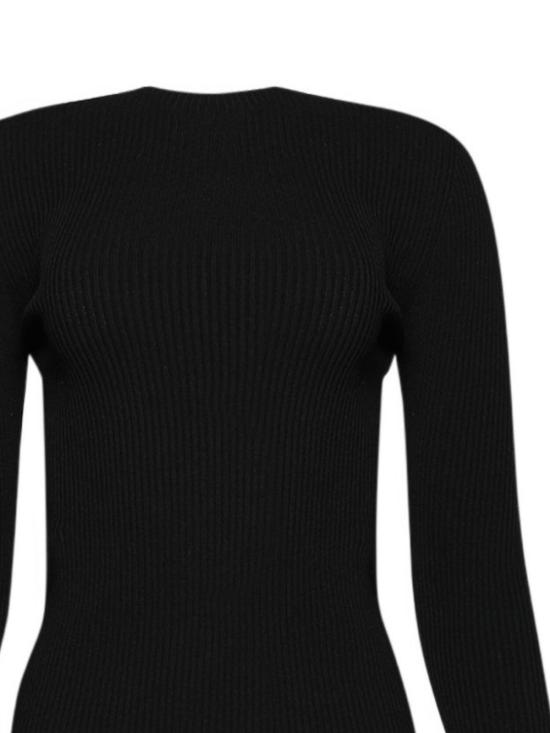 25FW 릭 오웬스 스웨터 RP02E4683 RIBVI09 Black - RICK OWENS