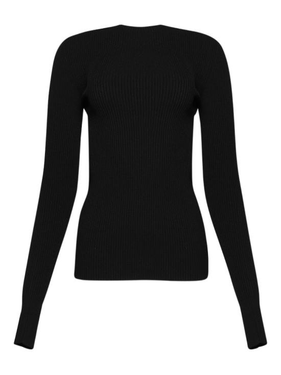 25FW 릭 오웬스 스웨터 RP02E4683 RIBVI09 Black