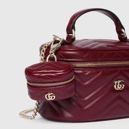 25FW 구찌 GG 마몽 에어팟 파우치 837751AAE4S 6207 Red - GUCCI