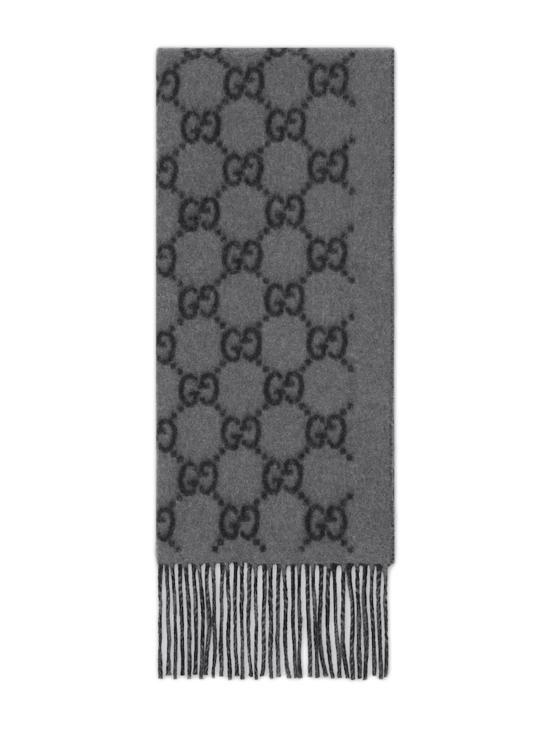 25FW 구찌 GG 캐시미어 스카프 8123174GABX 1260 Grey