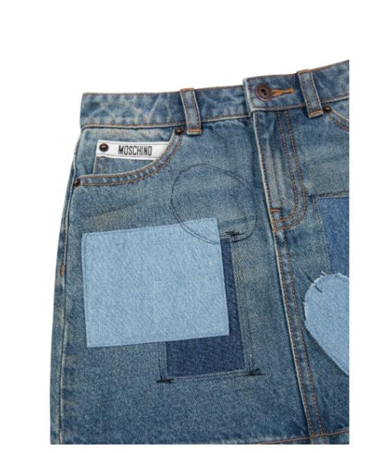 25FW [키즈] 모스키노 스커트 HDJ040L0E29 41040 Sky blue vintage - MOSCHINO