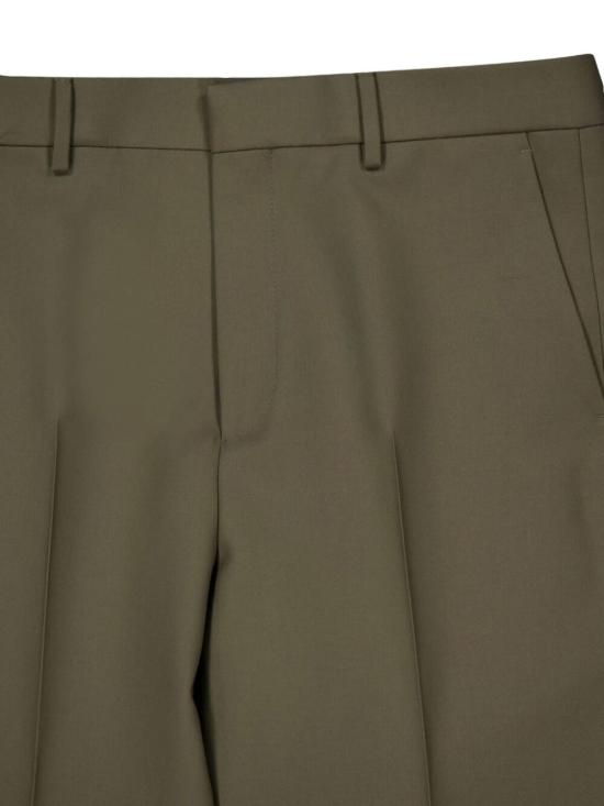 25FW 구찌 울 개버딘 팬츠 797207 Z7AE53228 Forest green - GUCCI