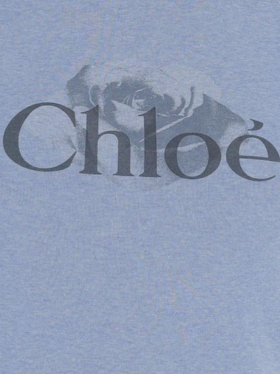 25FW 끌로에 반팔 티셔츠 CH25WJH03198 433 Blue - CHLOE