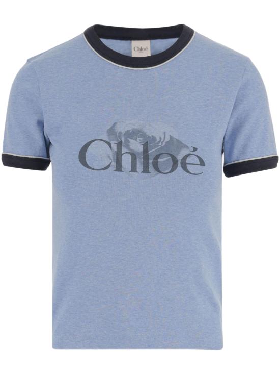 25FW 끌로에 반팔 티셔츠 CH25WJH03198 433 Blue