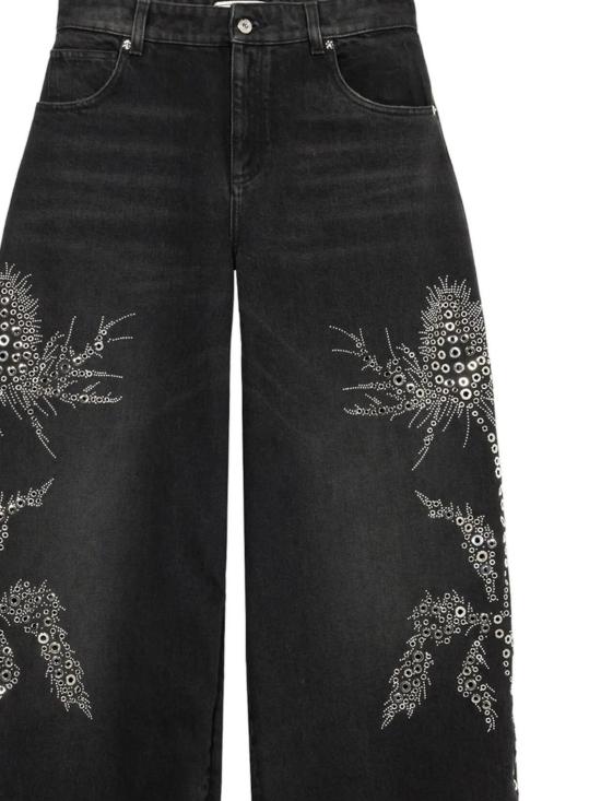 25FW 블루마린 데님 팬츠 A544J122A N0990 Black - BLUMARINE