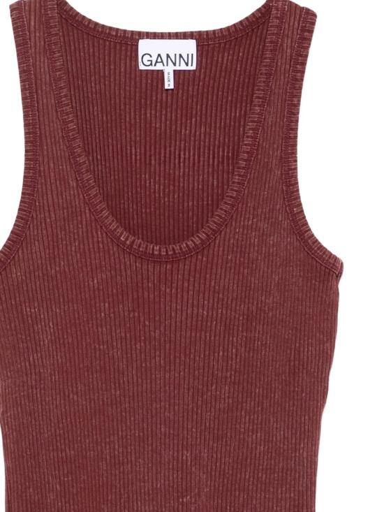 25FW 가니 긴팔 티셔츠 T4263 431 PORT ROYALE - GANNI