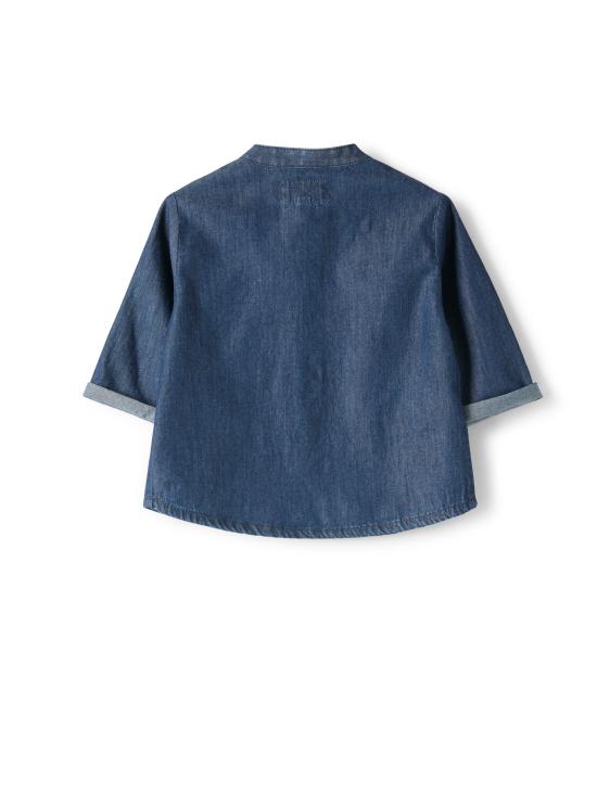 25FW [키즈] 테디 앤 미노우 셔츠 A25TCL0001J0043 497 Blue - TEDDY & MINOU