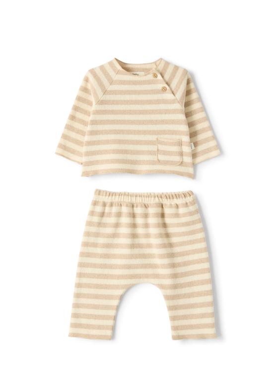 25FW [키즈] 테디 앤 미노우 트레이닝웨어/오버롤/세트 A25TDF0003M1091 124 Beige - TEDDY & MINOU