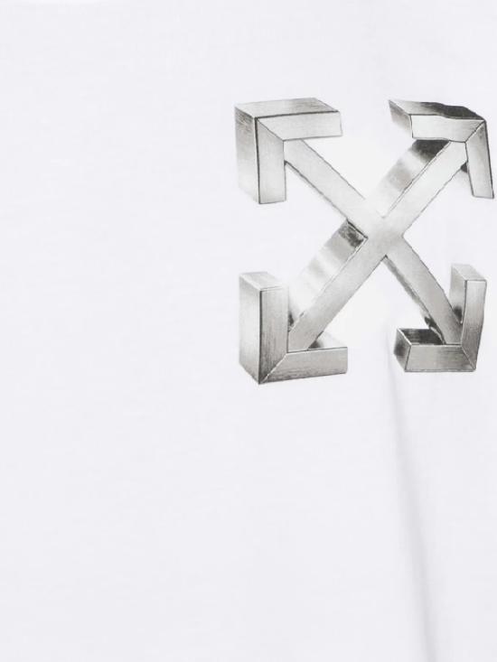 25FW 오프화이트 반팔 티셔츠 OMAA027F25JER00A 0172 WHITE SI - OFF WHITE