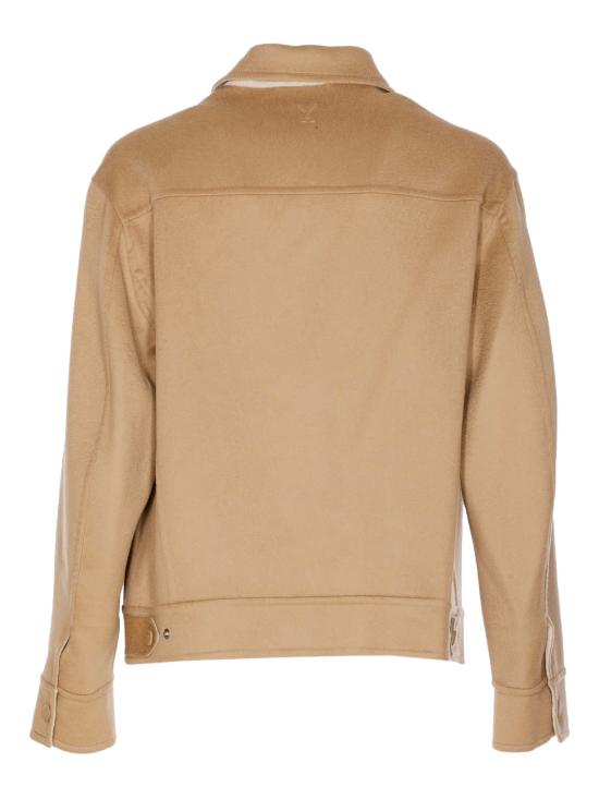 25FW 아미 울 트러커 재킷 UJK847 WO00092802 CAMEL WHITE COFFEE - AMI