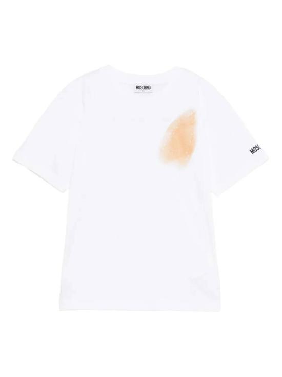 25FW [키즈] 모스키노 티셔츠 HVM05GLAA10 10101 White