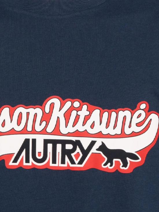 25FW 오트리 X 메종키츠네 반팔 티셔츠 TSPX MK2BBLUE - AUTRY X MAISON KITSUNE