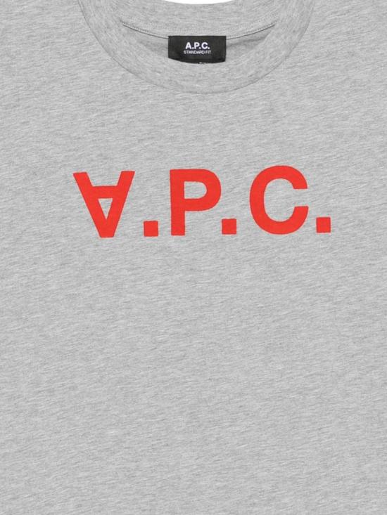 25FW 아페쎄 반팔 티셔츠 COHBMM26384 LMF Gris chine rouge - A.P.C.
